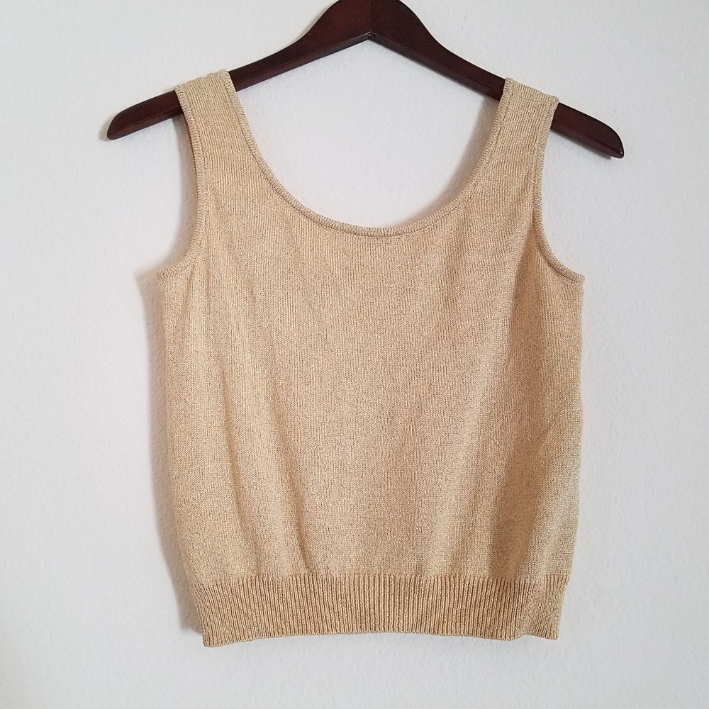 St. John Basics Santana Knit Tank Top Shell - Picture 2 of 5